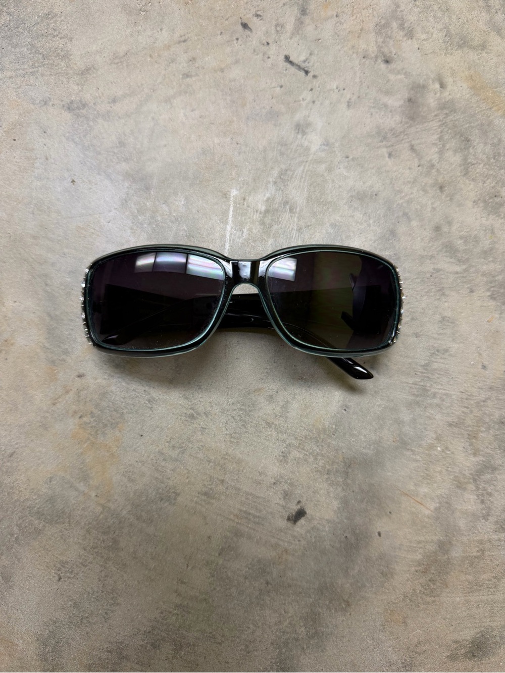 Women's Black Sunglasses with Dark Lenses